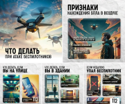 Напоминаем, что делать при атаке БПЛА? 