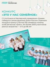 8 команд представят Краснодарский край на конкурсе «Это у нас семейное»