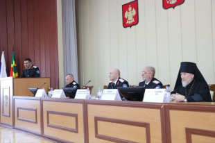 Сегодня в Красноармейском районе прошел Совет атаманов Таманского казачьего отдела Кубанского казачьего войска