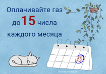 С 1 марта изменился срок оплаты газа