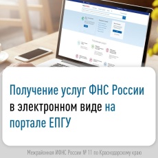 Получение услуг ФНС России в электронном виде на портале ЕПГУ